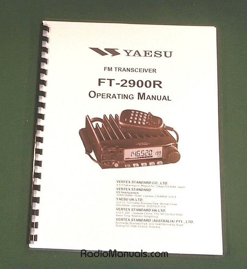 Yaesu FT-2900R Instruction Manual